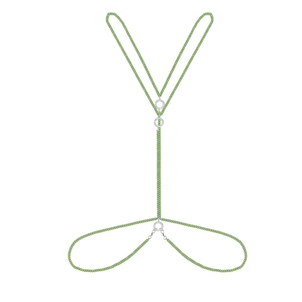 Body chain Leggero green