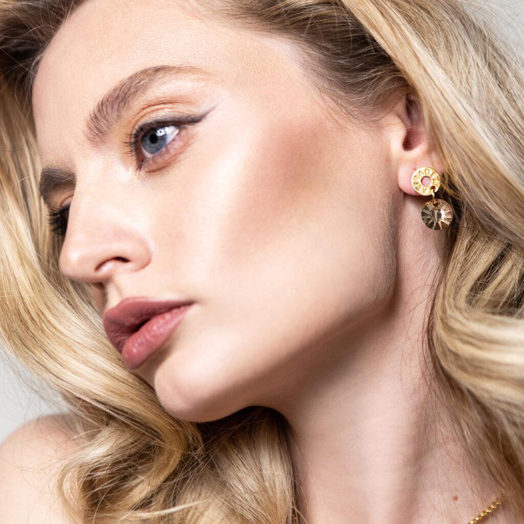 Kolczyki Sicilia Sole golden shadow zlote