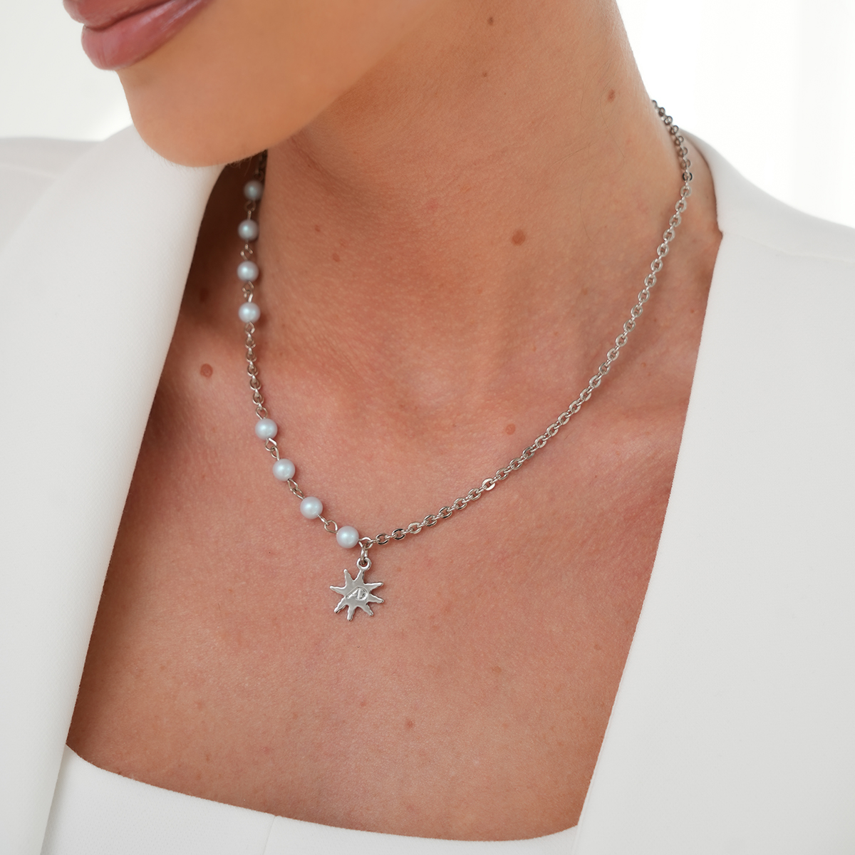 naszyjnik alba perle blue mini