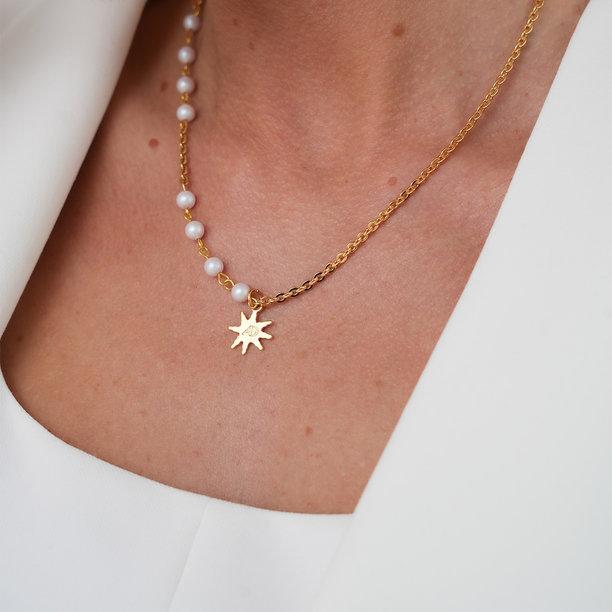 naszyjnik alba perle rose mini