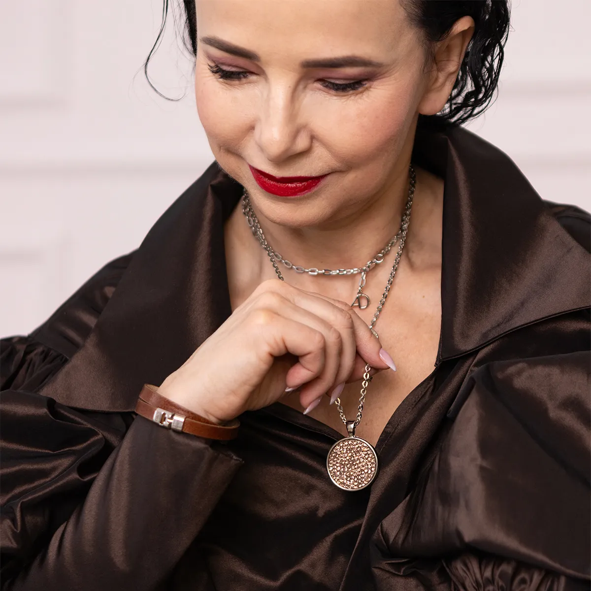 Naszyjnik Rock Tea Srebrny