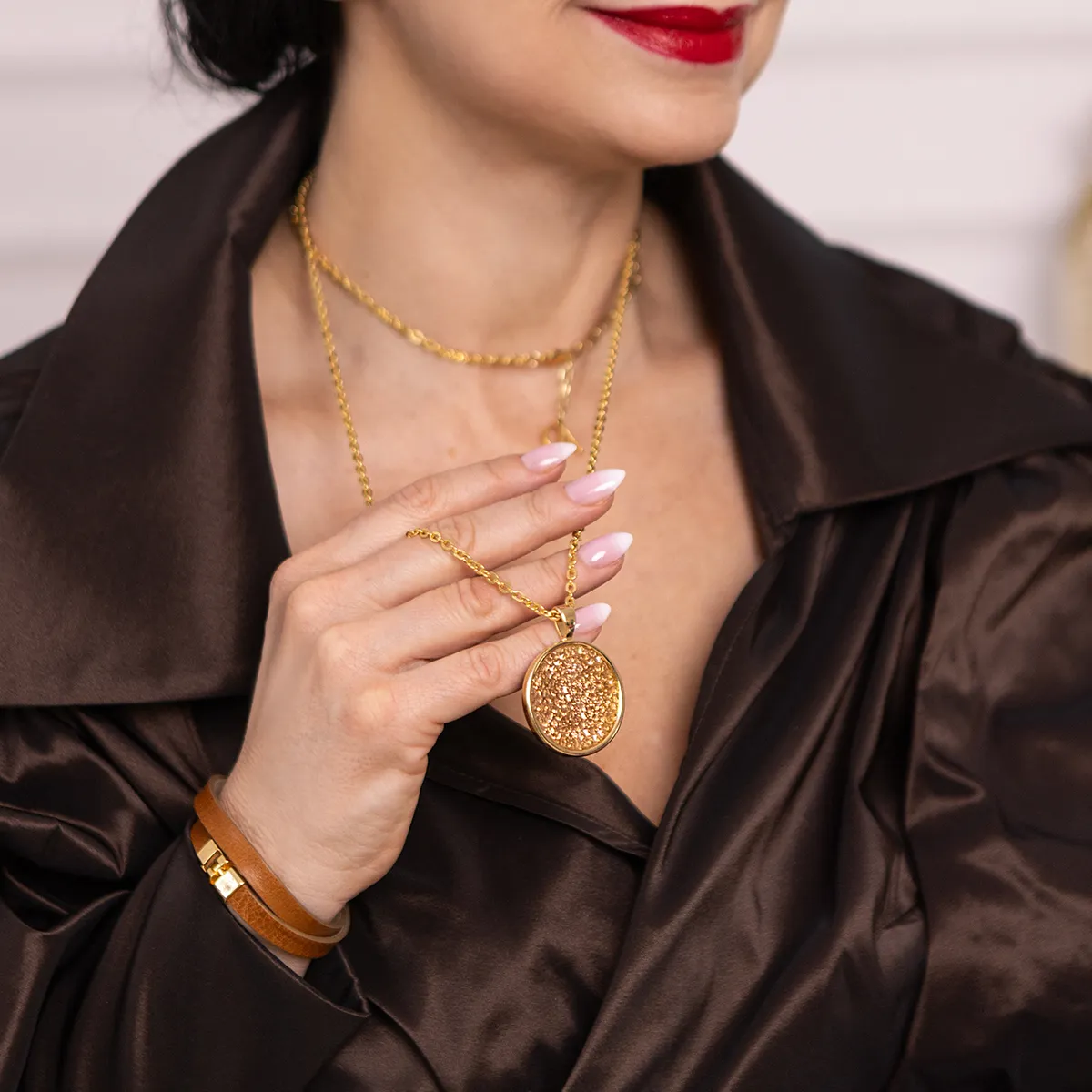 Naszyjnik Rock Tea Złoty