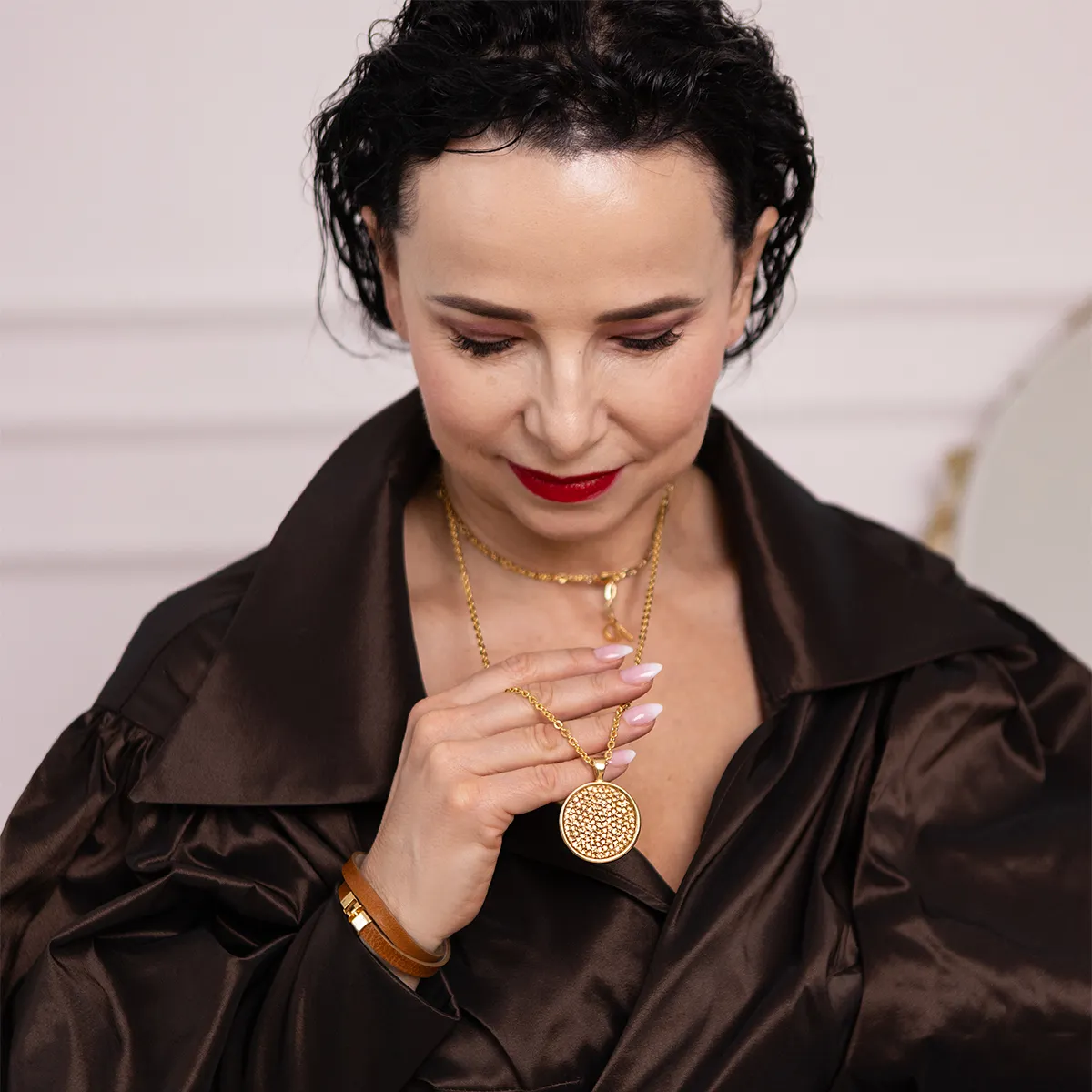 Naszyjnik Rock Tea Złoty