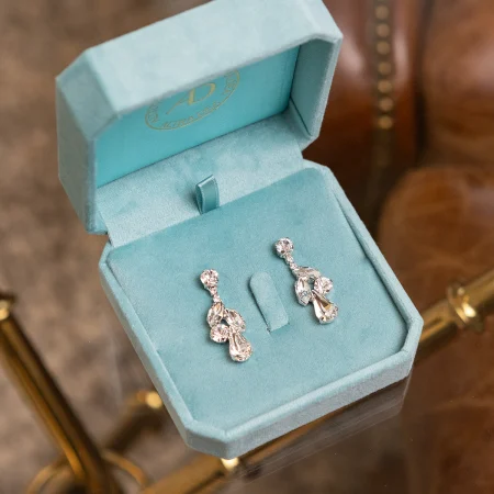 Kolczyki Luna Crystal srebrne